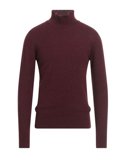 Lardini Purple Turtleneck Alpaca Wool, Nylon, Wool for men