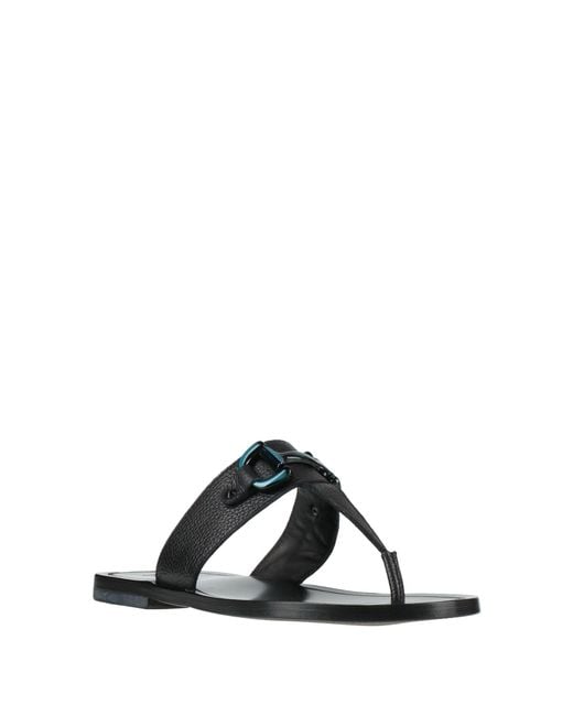 MICH SIMON Black Thong Sandal for men