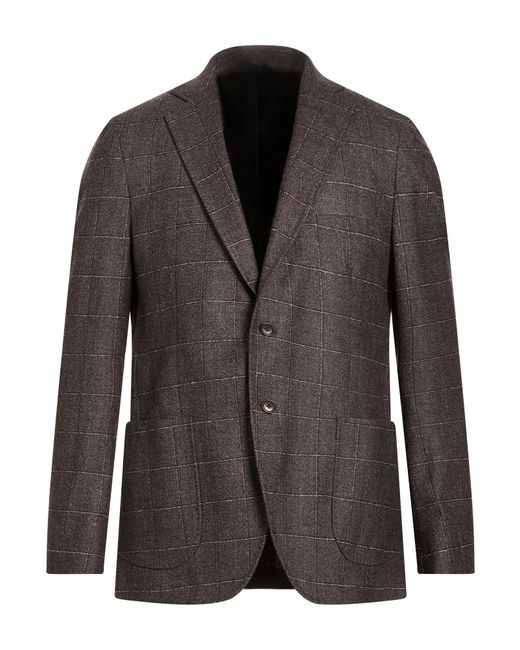 Tombolini Black Blazer Virgin Wool for men