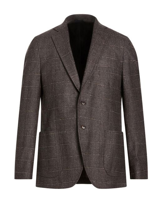 Tombolini Black Blazer Virgin Wool for men