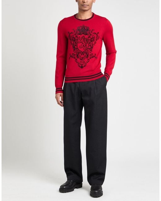 Dolce & Gabbana Red Jumper for men