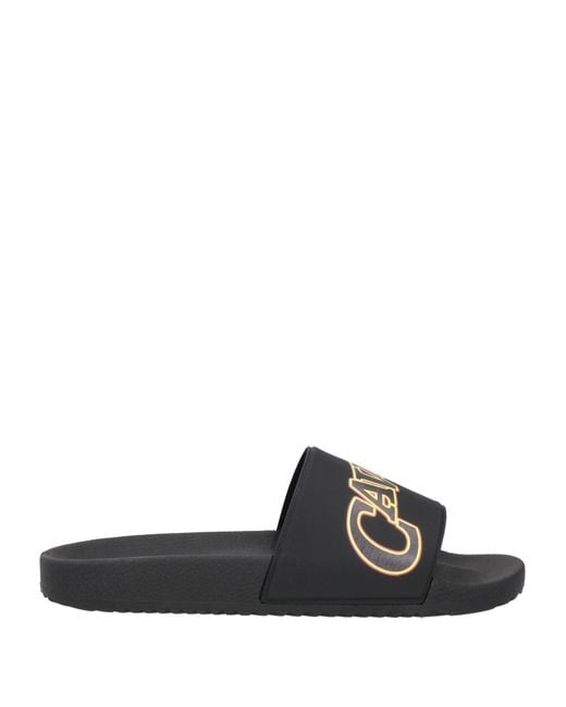 Roberto Cavalli Black Sandals for men