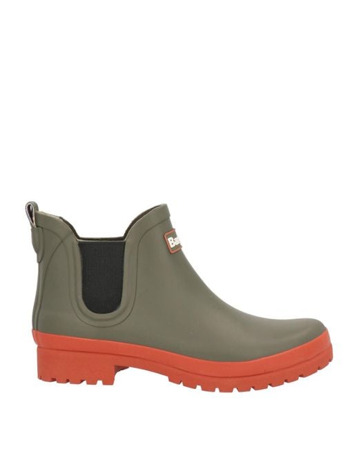 Barbour Green Ankle Boots