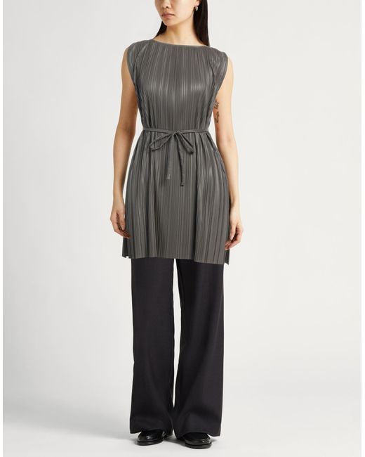 Max Mara Gray Top Polyester, Polyurethane Resin