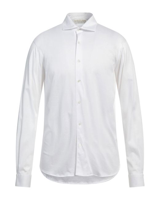 FILIPPO DE LAURENTIIS White Shirt Cotton for men