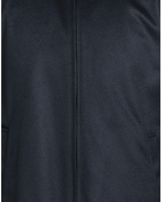 KIRED Blue Jacket Cashmere, Polyester for men