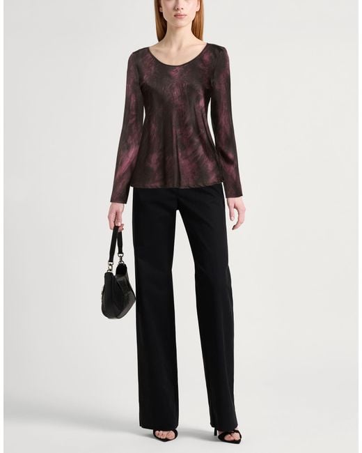 Manila Grace Brown Top Viscose, Elastane