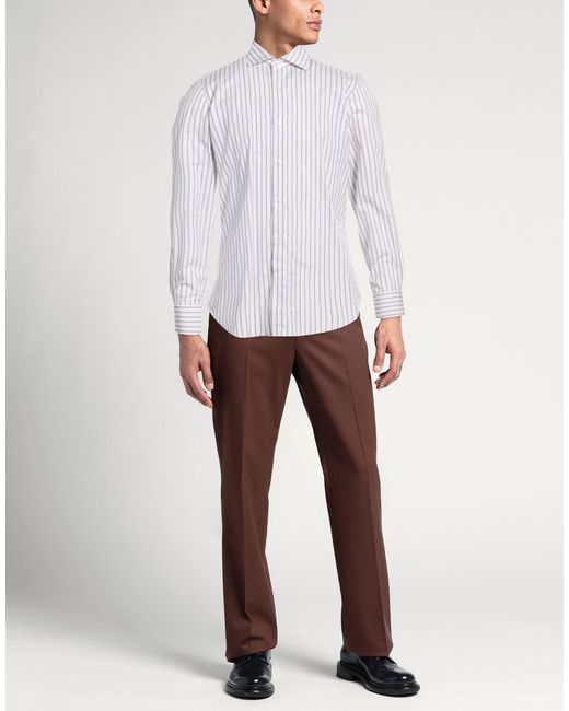 Finamore 1925 White Shirt Cotton for men