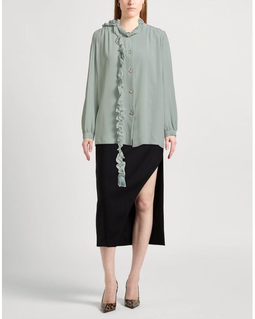 Valentino Garavani Blue Light Shirt Silk, Viscose, Cotton
