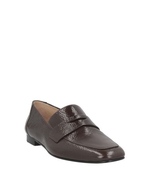 Le Monde Beryl Gray Dark Loafers Leather