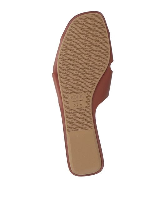 Rodo Brown Sandals Leather