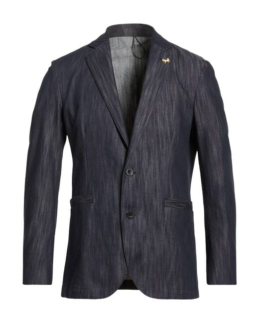 Tombolini Blue Blazer Cotton for men