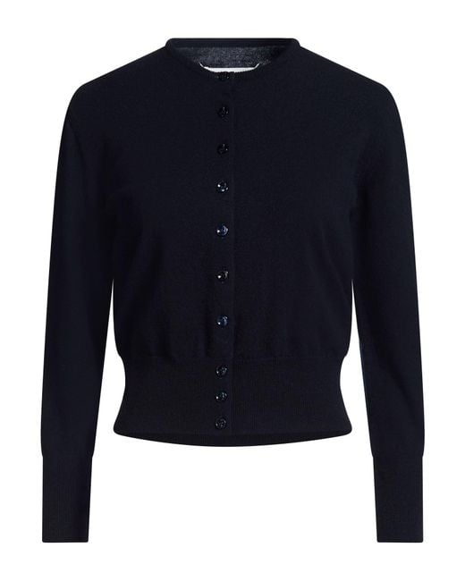 Maison Margiela Blue Cardigan Virgin Wool