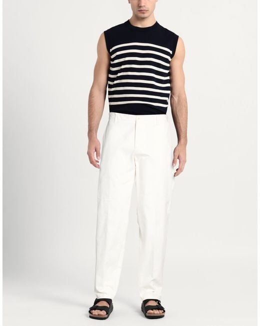 Isaia White Pants for men