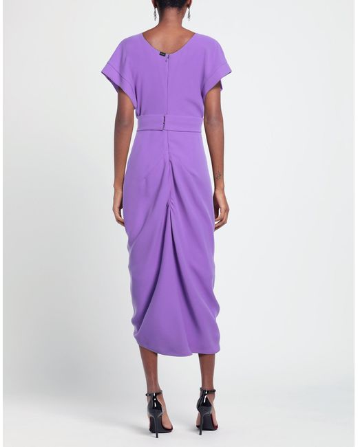 Rhea Costa Purple Midi-Kleid