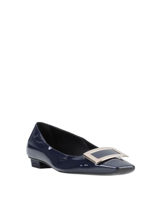 Roger Vivier Blue Ballet Flats