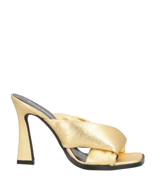 Pinko Natural Sandals Leather