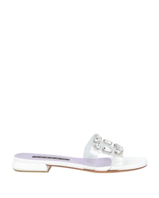 Albano White Sandals