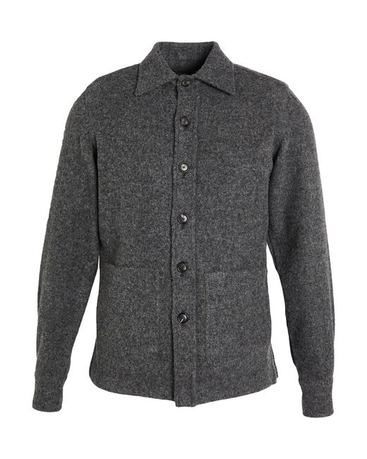 De Petrillo Gray Jacket Virgin Wool for men