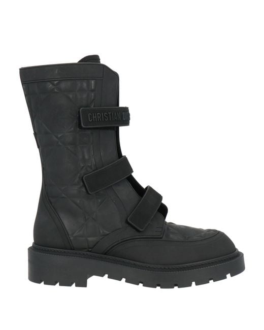 Dior Black Ankle Boots Rubber
