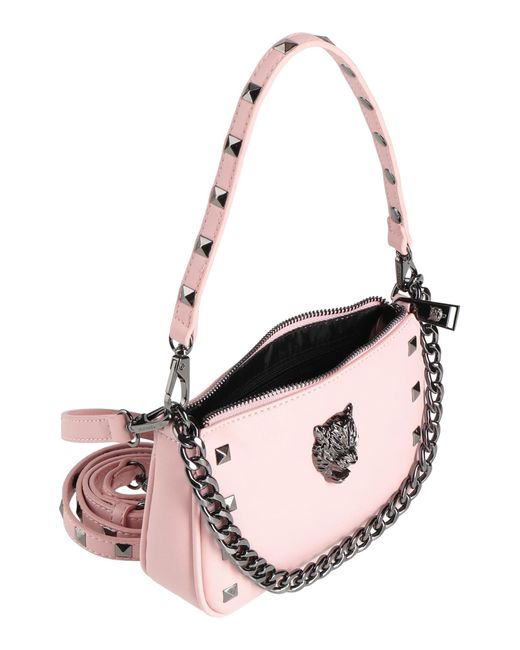 Philipp Plein Pink Handbag Textile Fibers