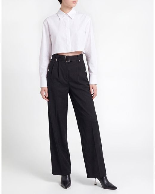 Barbara Bui Black Pants Polyester, Wool, Elastane