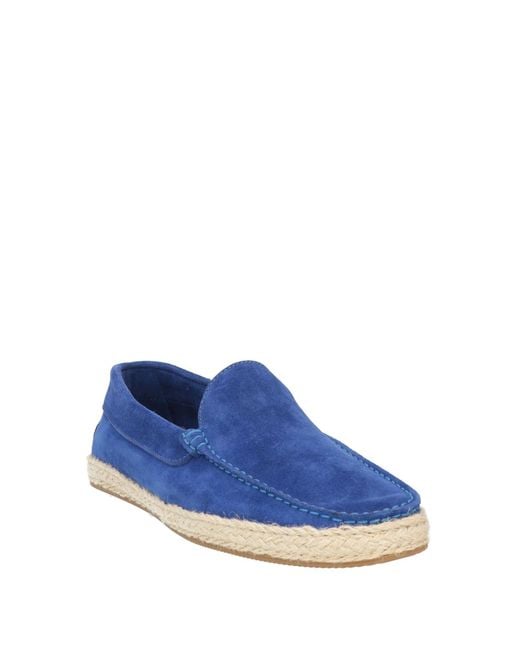 Testoni Blue Loafers Leather for men