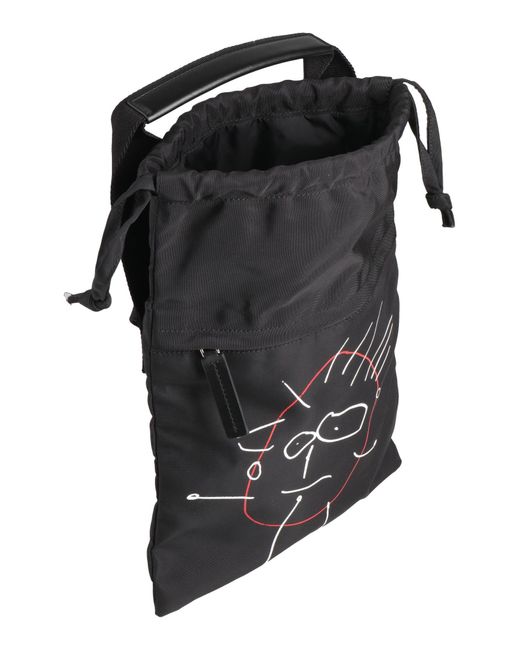 Plan C Black Handbag Textile Fibers