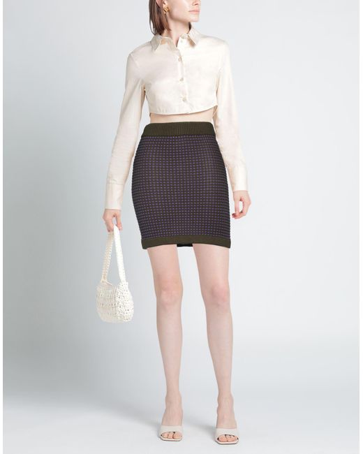 Boutique Moschino Gray Mini Skirt