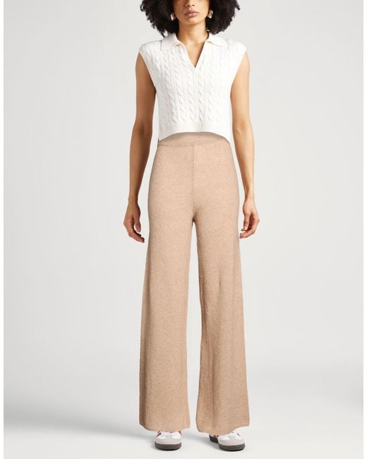 Dondup Natural Sand Pants Wool, Polyamide