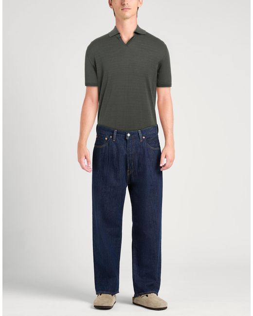 Alpha Studio Green Polo Shirt for men