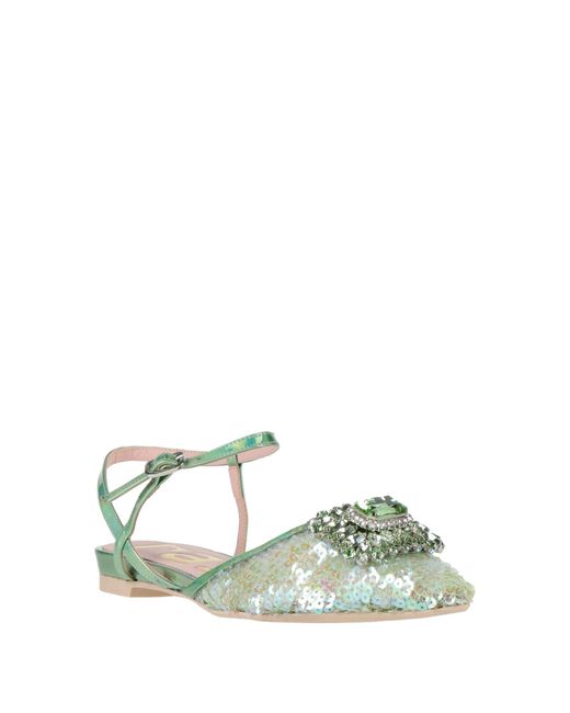 Ras Green Ballet Flats