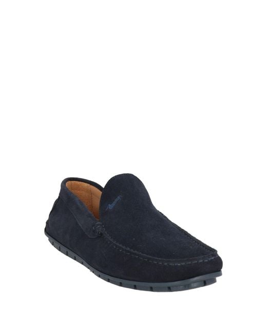 Harmont & Blaine Blue Midnight Loafers Leather for men