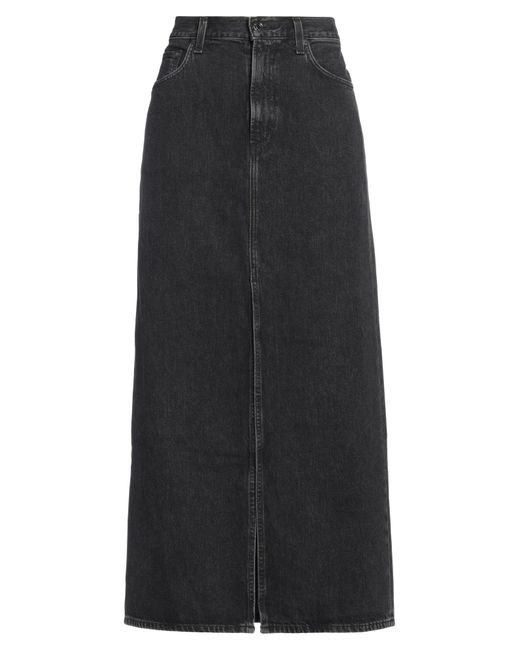 Agolde Black Denim Skirt