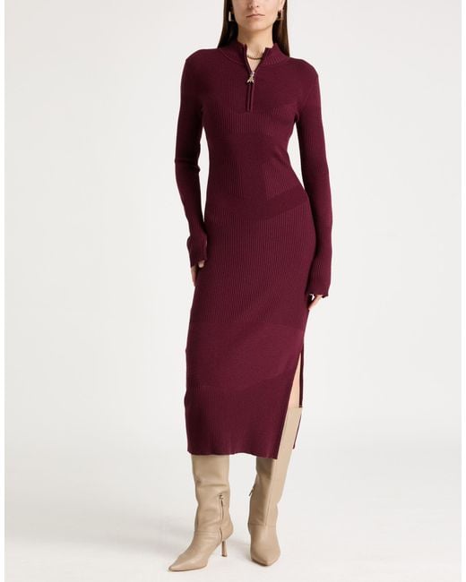 Patrizia Pepe Purple Midi Dress