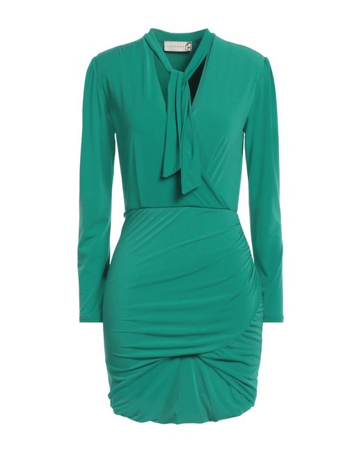 Haveone Green Mini Dress