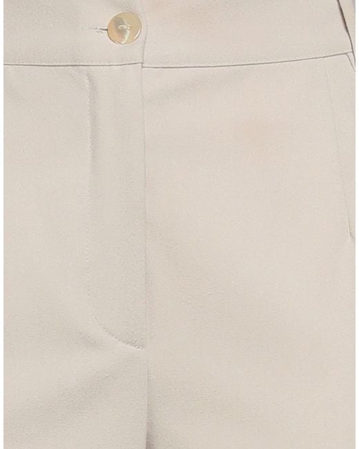 Purotatto White Pants Viscose, Polyester, Elastane