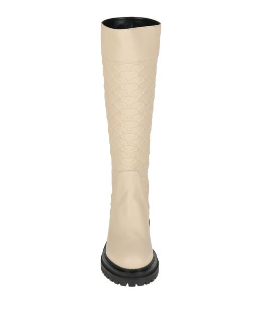 Sergio Rossi White Boot Leather