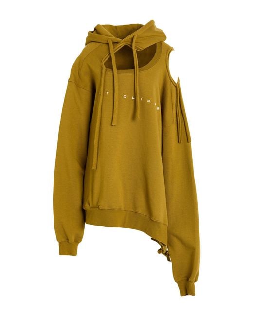OTTOLINGER Yellow Military Sweatshirt Organic Cotton