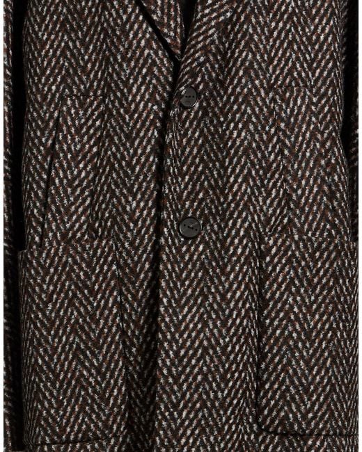 Hevò Gray Coat Polyester, Virgin Wool
