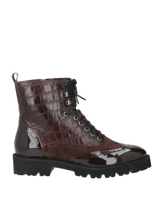 Cerruti 1881 Brown Ankle Boots Cow Leather