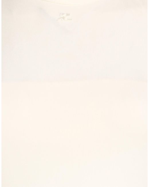 Courreges White Bodysuit Viscose, Elastane