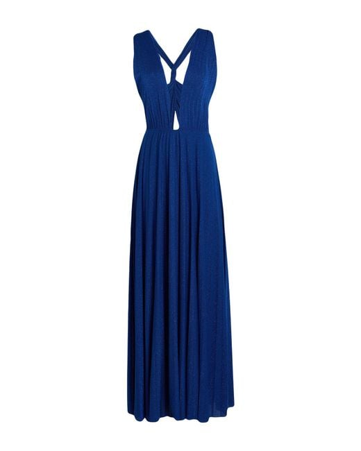 SOLOTRE Blue Maxi Dress