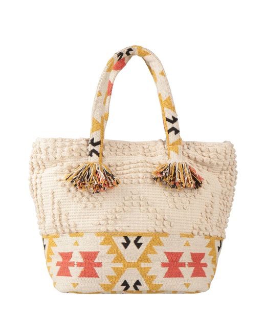 Toy G. Natural Handbag Cotton, Polyester, Metallic Fiber