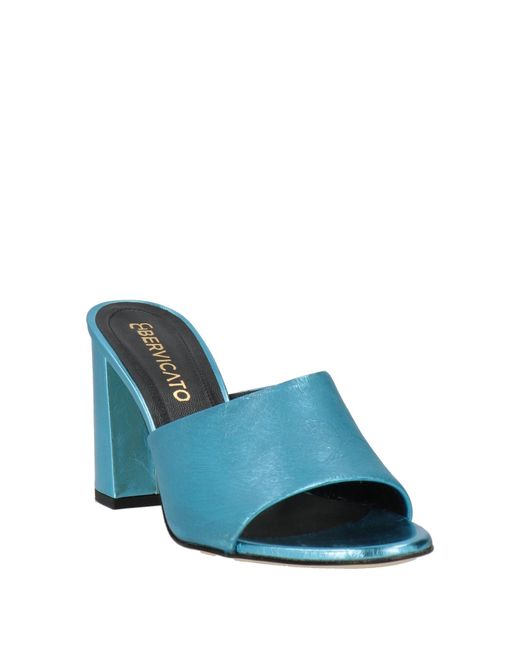 Bervicato Blue Sandals Leather