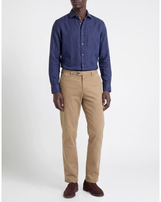 Bugatti Natural Khaki Pants Cotton, Elastane for men