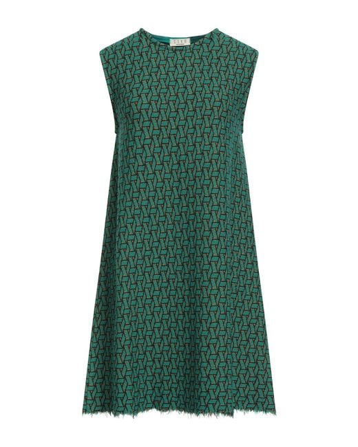 Siyu Green Mini Dress Merino Wool