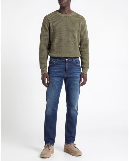Department 5 Blue Jeans Cotton, Elastomultiester, Rubber for men