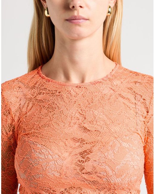 Pinko Pink Top Cotton, Polyamide, Elastane, Polyester