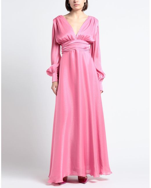 ACTUALEE Pink Maxi-Kleid